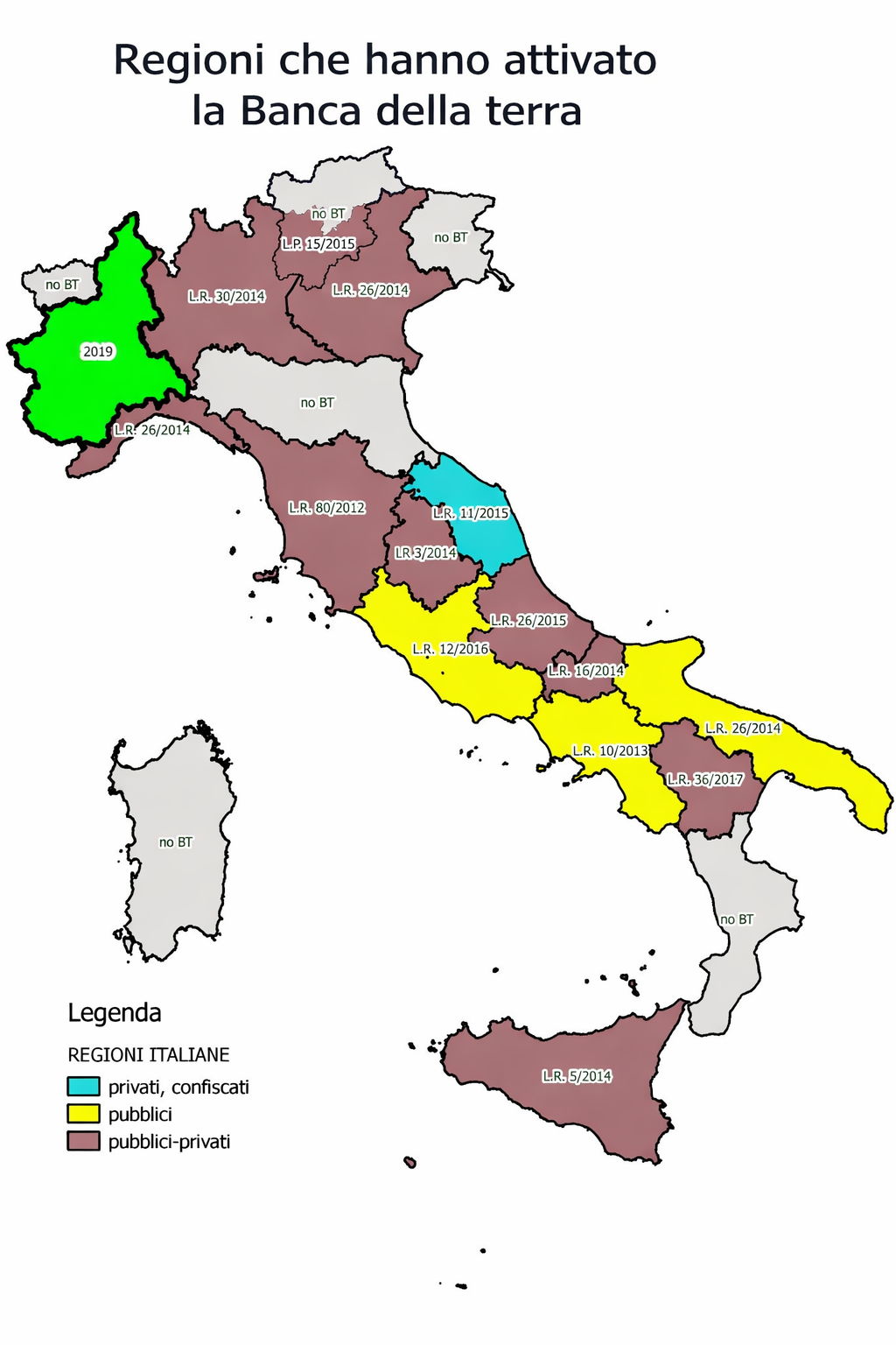 Banca Regionale della Terra - Regioni