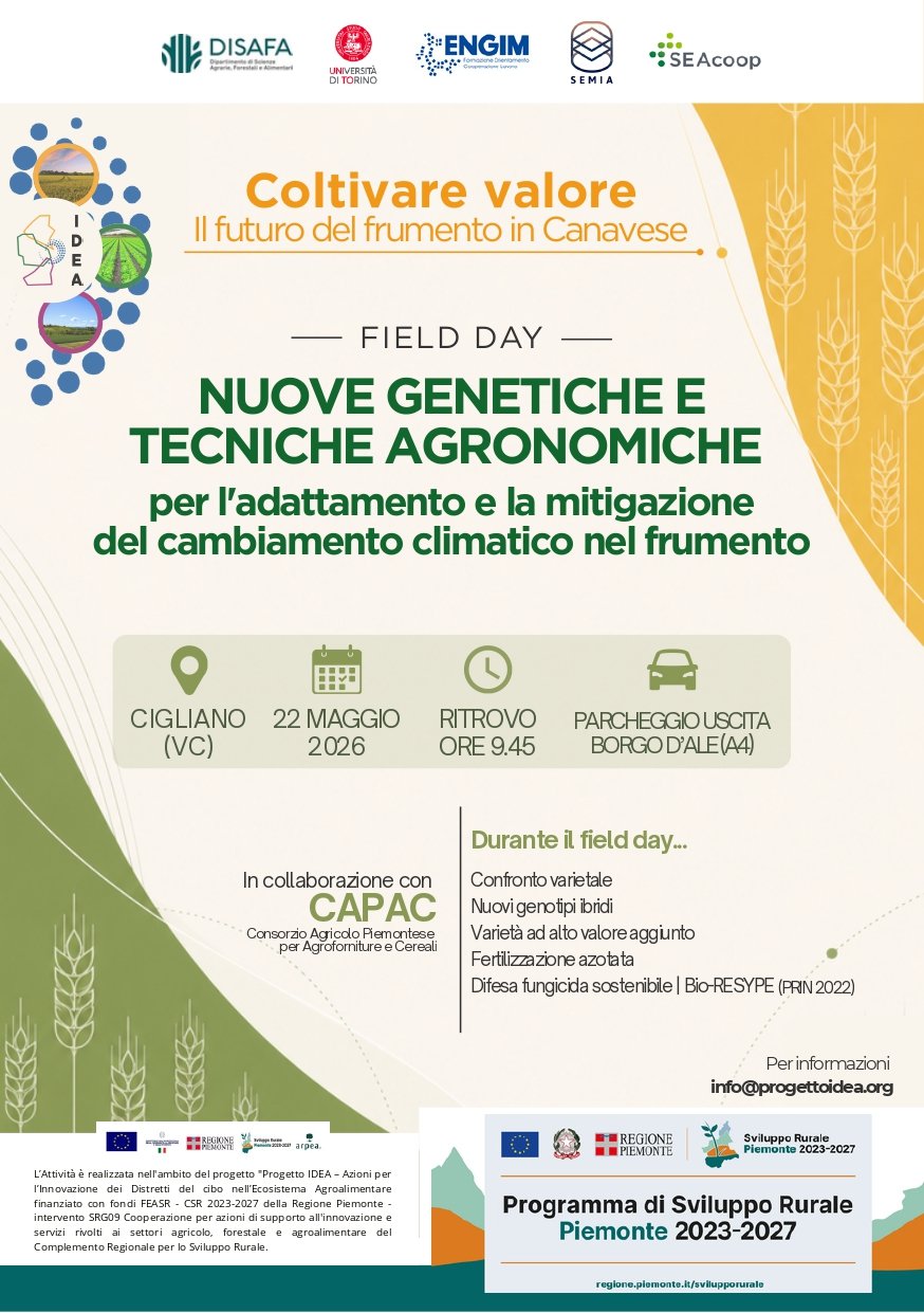 Nuove genetiche e tecniche agronomiche per l'adattamento e la mitigazione del cambiamento climatico nel frumento