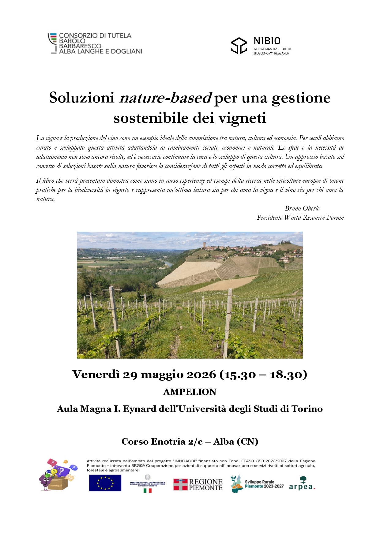 Soluzioni nature-based per una gestione sostenibile dei vigneti